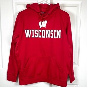 Wisconsin University Badgers Hoody Small Unisex Sweatshirt Red